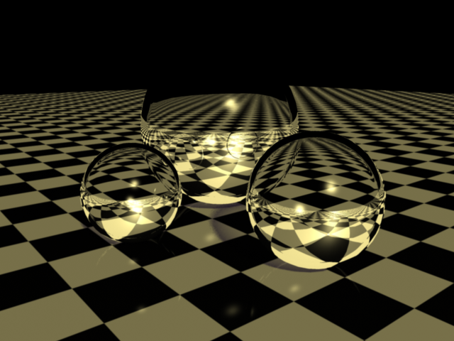 Glass Baubles with Refractions
