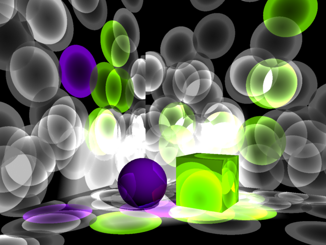 Global Illumination: Demonstrating the placement and effect of the photons