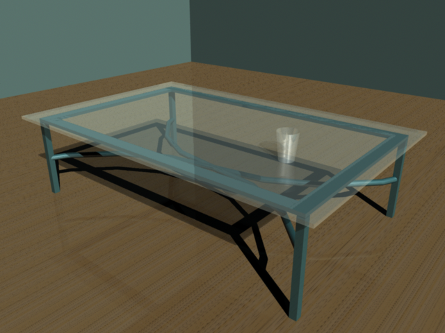 Raytraced Shadow: hard edge