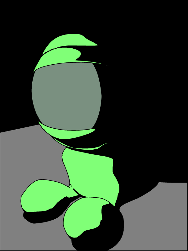 Vector Render: One Colour